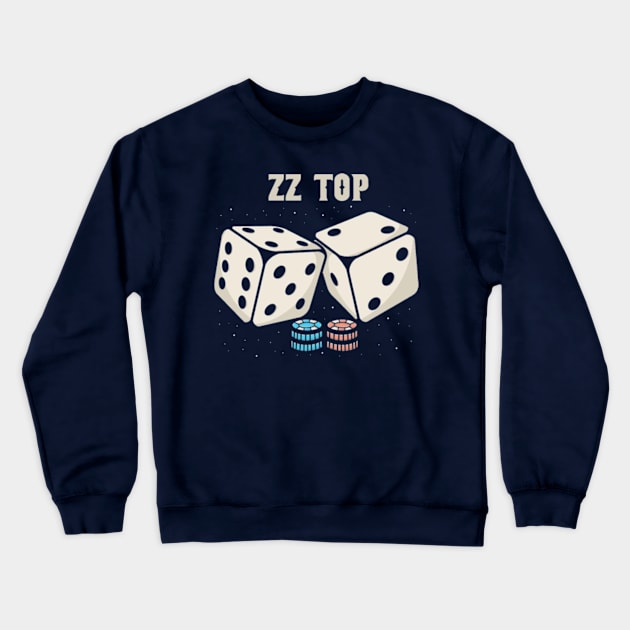 ZZ top Dice Crewneck Sweatshirt by Hsamal Gibran